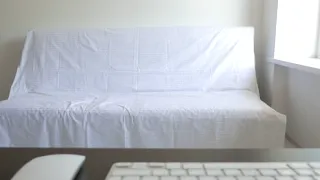 Loving it hard on the white couch!